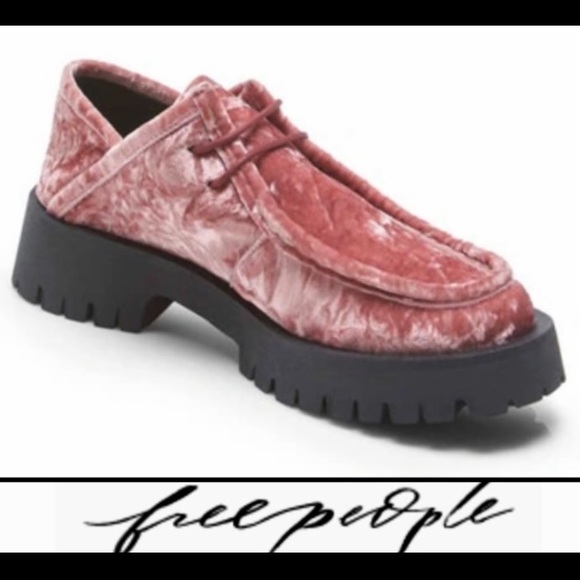Free People Shoes - Free People Convertible Velvet Loafers Platform Creepers Oxford Boots Lug Sole